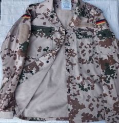 Alman Ordusu Deniz Piyade Kamuflaj Ceket Unisex (M Beden)