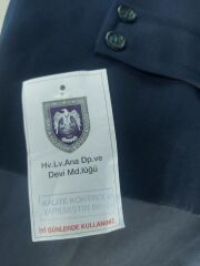 Hava Kuvvetleri Komutanlığı Pardesü Lacivert Renk (Trençkot) Sıfır Ürün (52-6/L Beden)