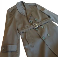 Kara Kuvvetleri Komutanlığı  Pardesü Haki Renk (Trençkot) Sıfır Ürün  (45B-S Beden)