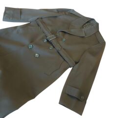 Kara Kuvvetleri Komutanlığı  Pardesü Haki Renk (Trençkot) Sıfır Ürün  (45B-S Beden)