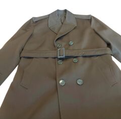 Kara Kuvvetleri Komutanlığı  Pardesü Haki Renk (Trençkot) Sıfır Ürün  (45B-S Beden)