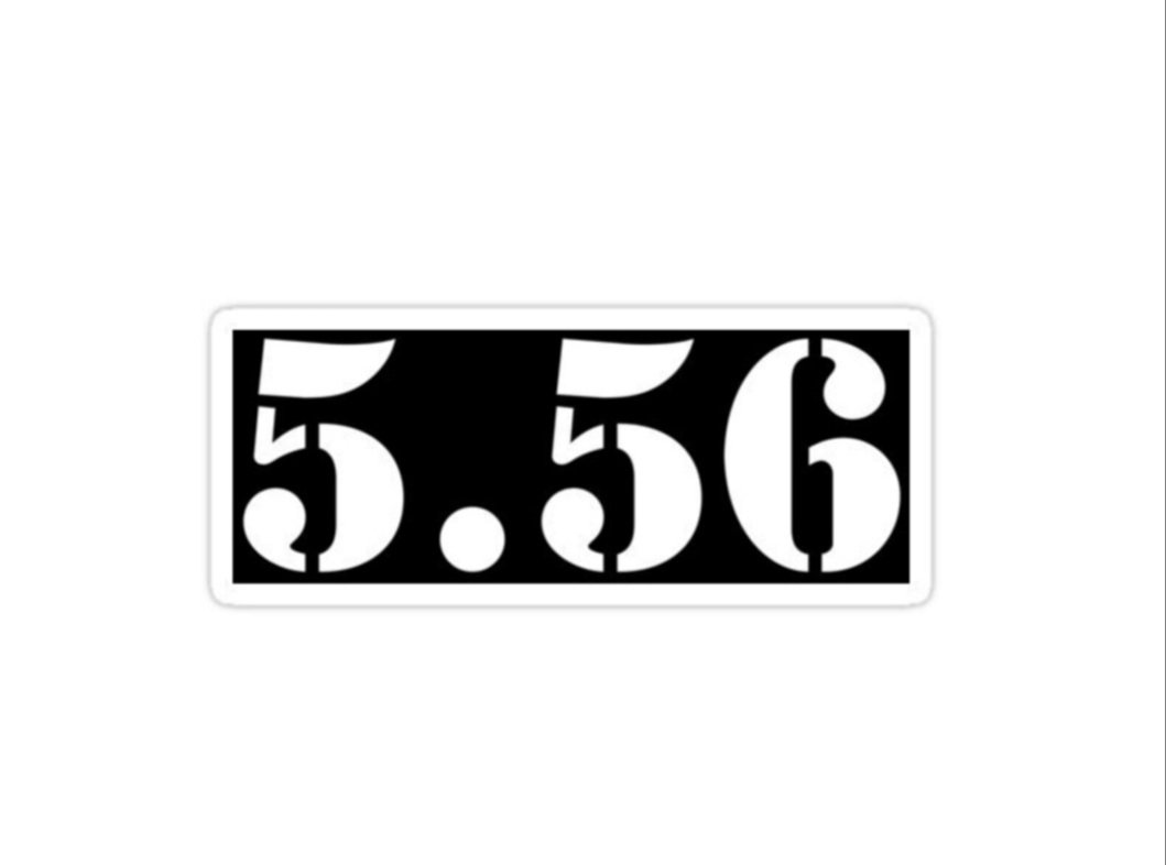 5.56 Cephane Mühimmat Kutusu Sticker Plaka Model-1