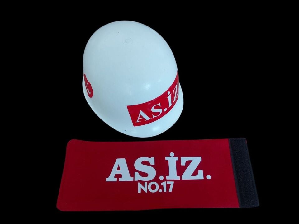 6 Yaş Grubu As.İz. Plastik Miğfer+30x10 cm. As. İz. Kolluk  Takımı