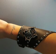 Hakiki Deri-Paslanmaz Metal Bileklik Modeli