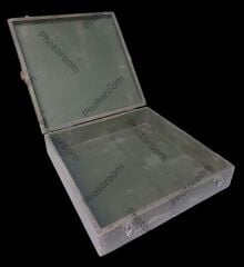 43x43x11 cm. 1988 Sovyet Ahşap Mühimmat Sandık Haki Renk
