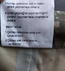 Askeri Bel Çizmesi Kamuflaj Model-2 (40-47 Numara) Sıfır Ürün