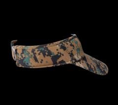 Dijital Kamuflaj Vizör Şapka (Güneşlik) Ayarlanabilir