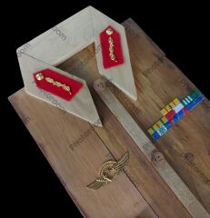 25x43 cm. Üniforma Formunda Ahşap Askılık Modeli