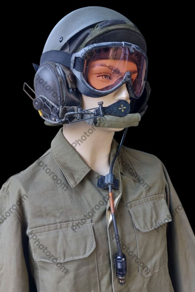 1988 ABD Ordusu DH-132 Muharebe Aracı Mürettebat Tank Kask+Gözlük