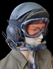 1988 ABD Ordusu DH-132 Muharebe Aracı Mürettebat Tank Kask+Gözlük