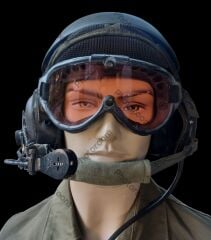 1988 ABD Ordusu DH-132 Muharebe Aracı Mürettebat Tank Kask+Gözlük