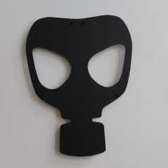 Metal Gaz Maskesi Dekoratif