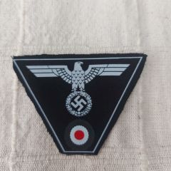 8x6 cm. Siyah Kumaş Zemin Üzerinde Alman Motifler Model-1