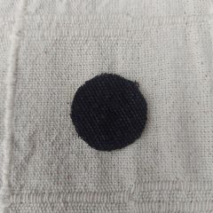 2,5 cm Çap Kahverengi Kumaş Zemin Üzerinde  Alman Motifler Model-4