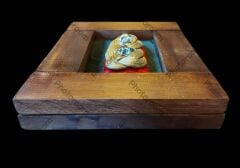 20x25x4 cm. Vintage Ahşap Duvar Çerçevesi Model-1 (Sb. Apoleti İle Birlikte)