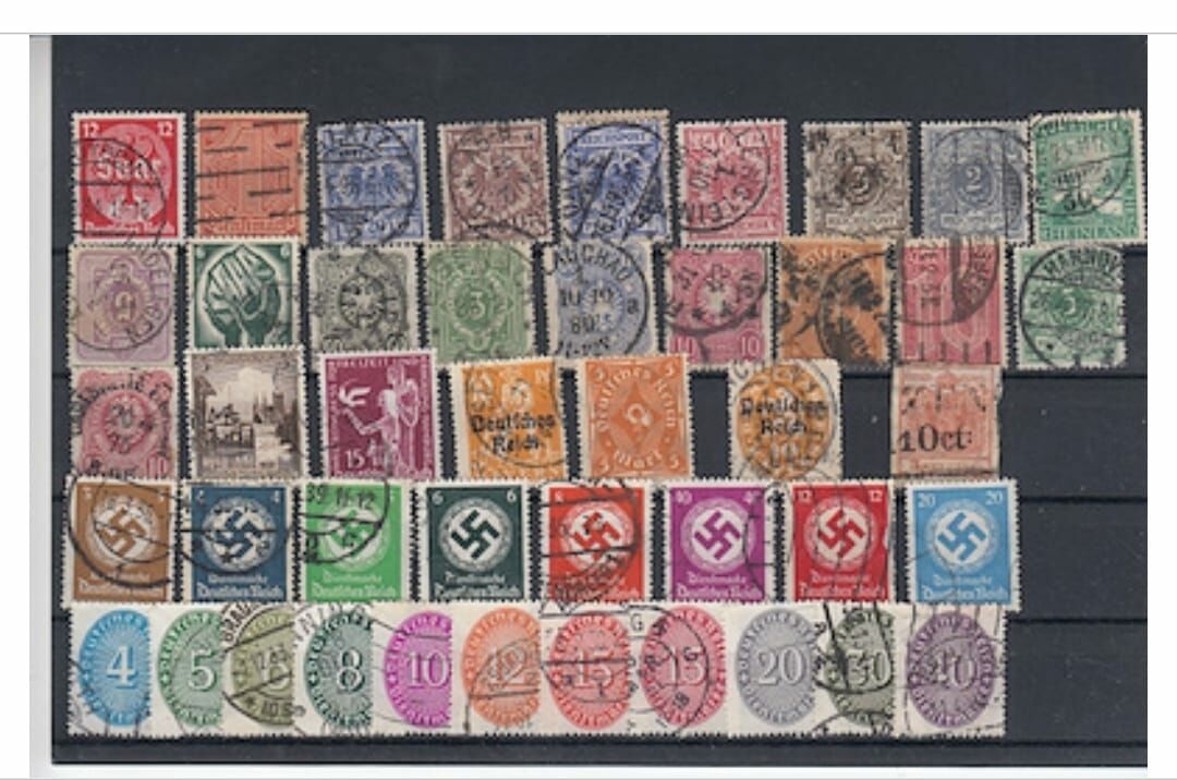 Model-12 Üçüncü Reich 1933-1945 Berlin Damgalı Damgasız Kartela