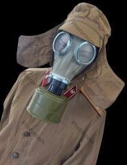 Rus OKZK(Afghanka-Çernobil) Şapka-GP5 Gaz Maskesi+Gost Filitre Kombini Unisex