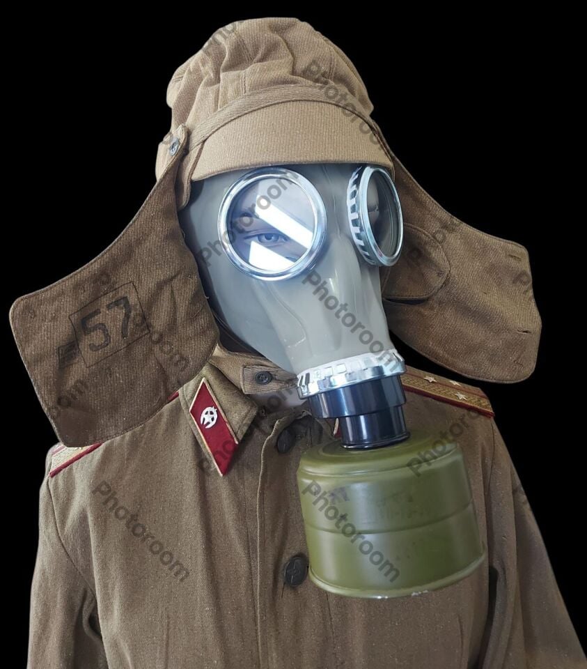 Rus OKZK(Afghanka-Çernobil) Şapka-GP5 Gaz Maskesi+Gost Filitre Kombini Unisex