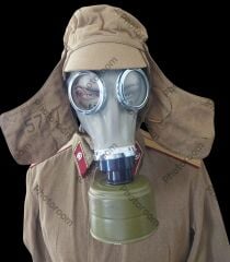 Rus OKZK(Afghanka-Çernobil) Şapka-GP5 Gaz Maskesi+Gost Filitre Kombini Unisex