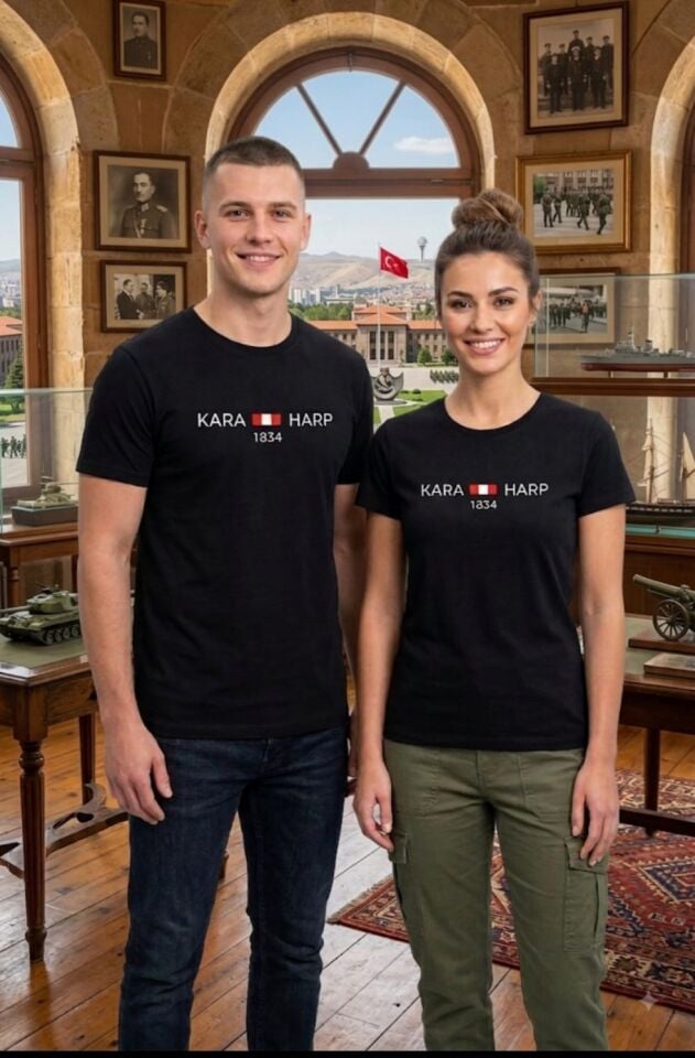 Siyah Renk KHO Baskılı Fanila Unısex (S-M-L-XL-XXL Beden)
