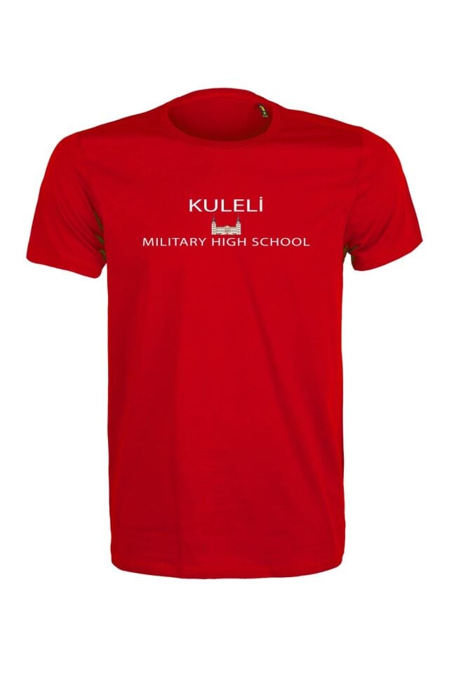 Kırmızı Renk Kuleli Baskılı Fanila Unisex (S-M-L-XL-XXL Beden)