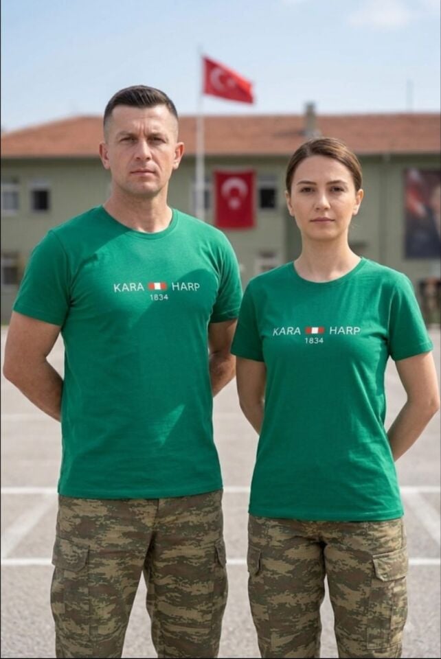 Yeşil Renk KHO  Baskılı Fanila Unisex (S-M-L-XL-XXL Beden)