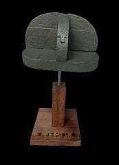 13x13x31.5 cm. US Motifli Ahşap Şapka Standı