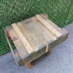 50x35x16 CM. Orjinal Ahşap Mühimmat Sandığı