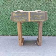 50x35x16 CM. Orjinal Ahşap Mühimmat Sandığı