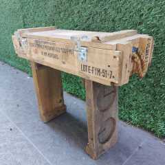 75x26x15 CM Orjinal Ahşap Mühimmat Sandığı