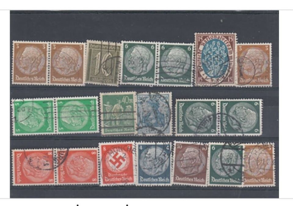 Model-26 Üçüncü Reich 1933-1945 Berlin Damgalı Damgasız Kartela