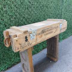 75x26x15 CM Orjinal Ahşap Mühimmat Sandığı