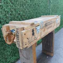 75x26x15 CM Orjinal Ahşap Mühimmat Sandığı