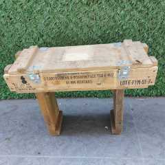 75x26x15 CM Orjinal Ahşap Mühimmat Sandığı