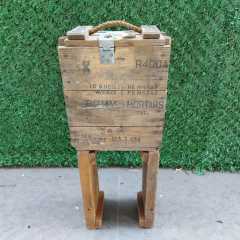 35x20x44 CM. Orjinal Ahşap Mühimmat Sandığı