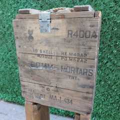 35x20x44 CM. Orjinal Ahşap Mühimmat Sandığı