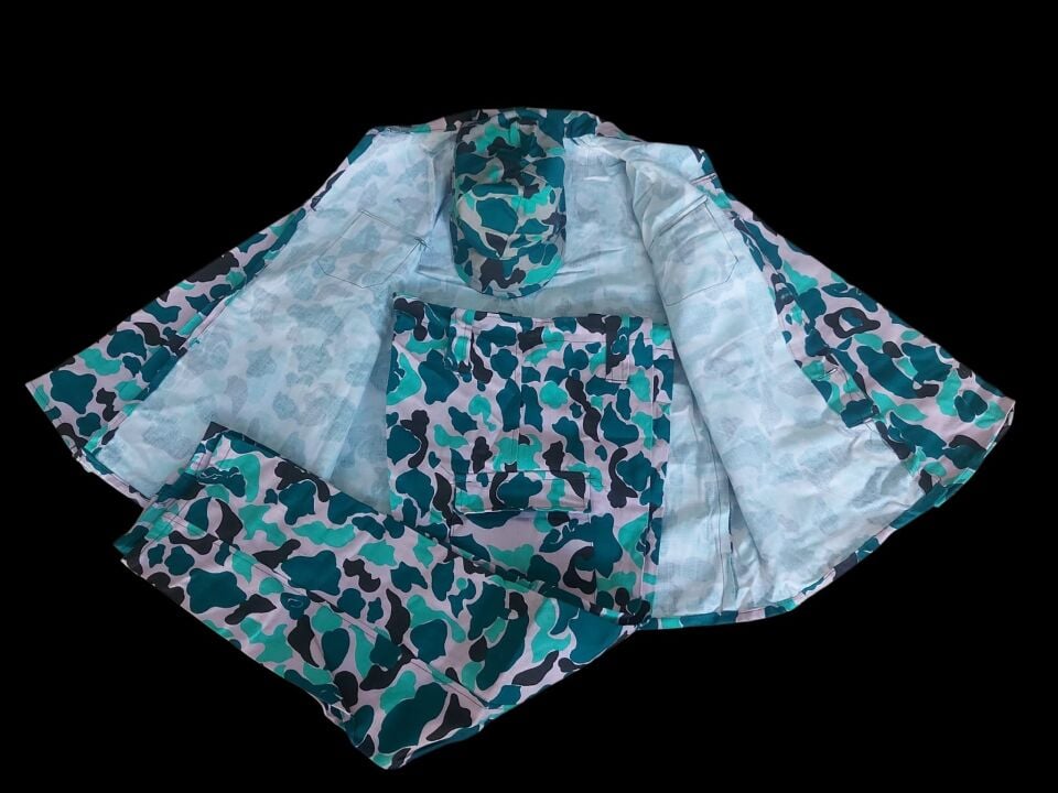 8-10 Yaş Kıbrıs Kamuflaj Takım ( Ceket-Pantalon-Şapka) Sıfır Ürün