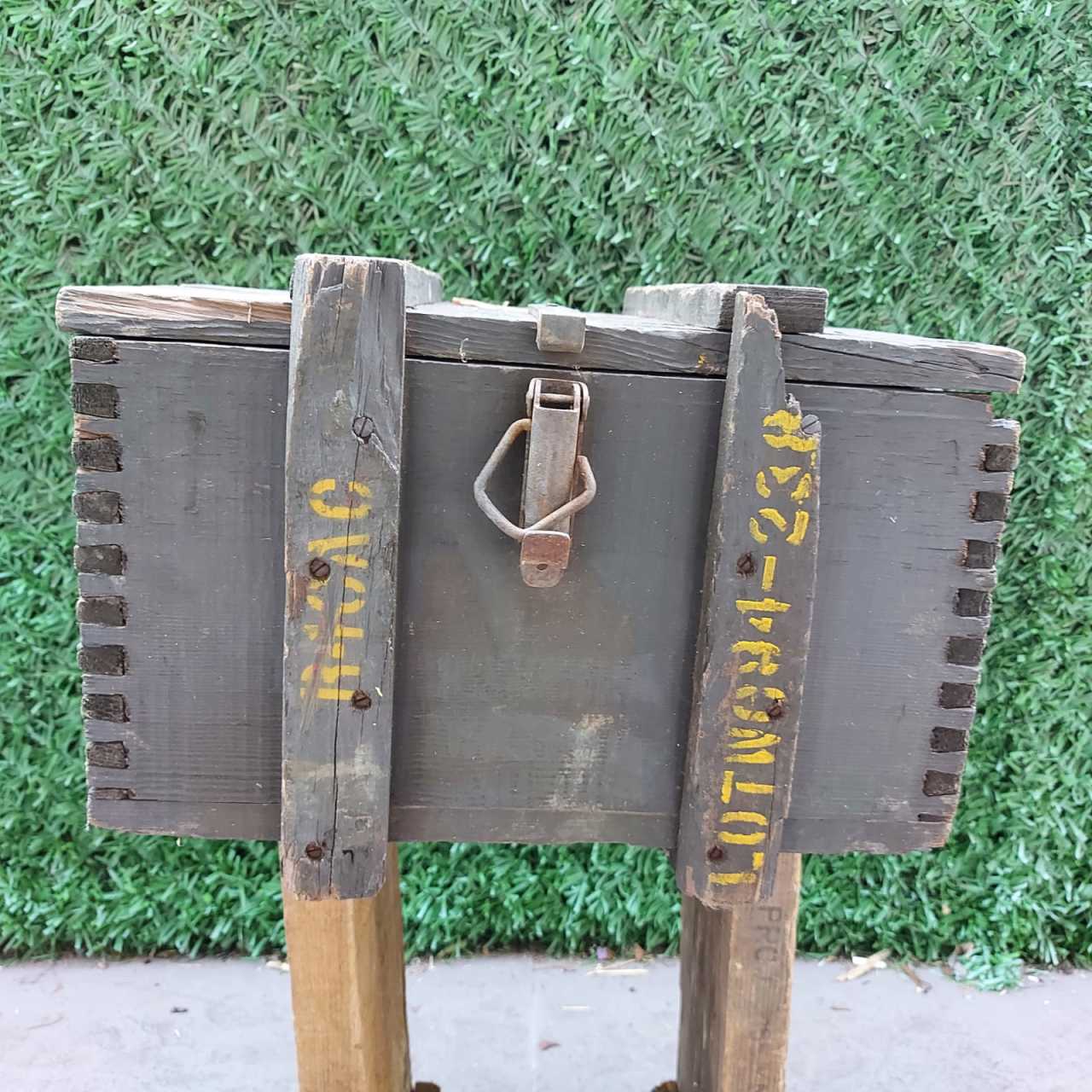 45x40x30 CM. Orjinal Ahşap Mühimmat Sandığı