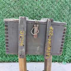 45x40x30 CM. Orjinal Ahşap Mühimmat Sandığı