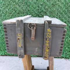 45x40x30 CM. Orjinal Ahşap Mühimmat Sandığı