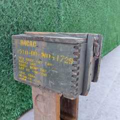 45x40x30 CM. Orjinal Ahşap Mühimmat Sandığı