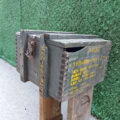 45x40x30 CM. Orjinal Ahşap Mühimmat Sandığı