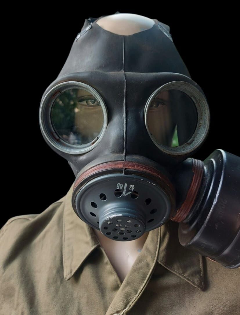 1952 British MK2 Gaz Maskesi+60 mm. Filitre (Kolleksiyon Ürünü)