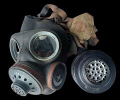 1952 British MK2 Gaz Maskesi+60 mm. Filitre (Kolleksiyon Ürünü)