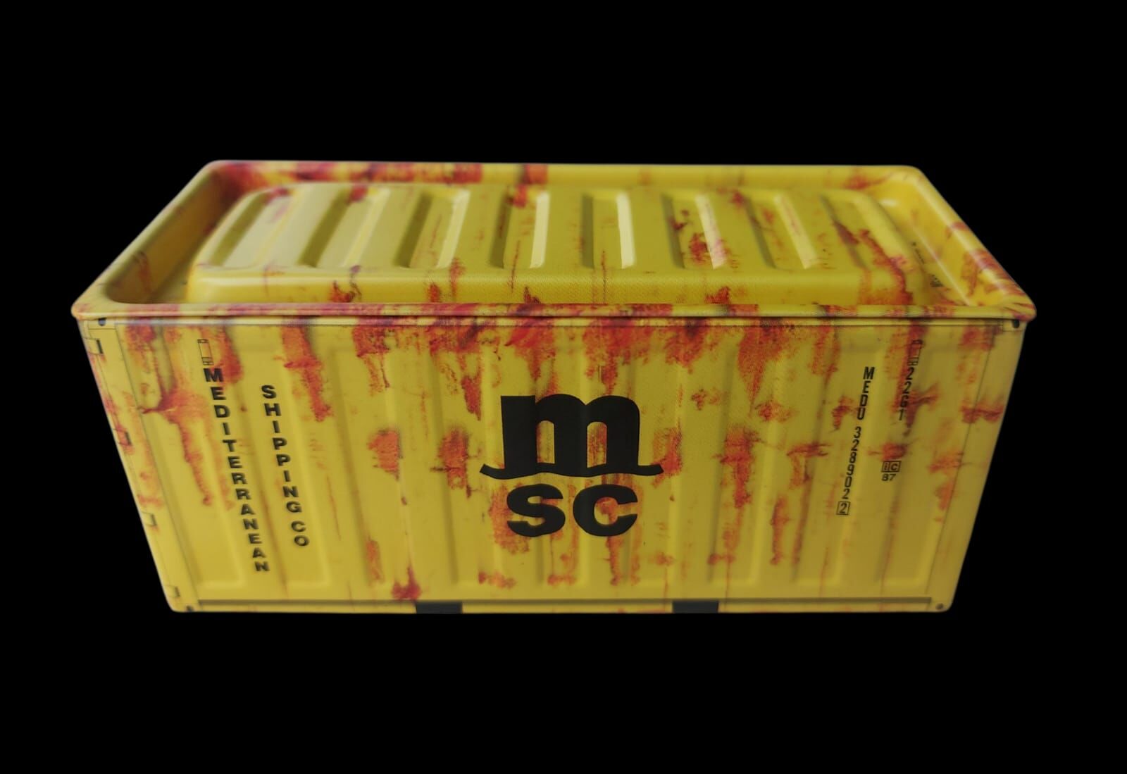 11.5x5x5.5 cm. MSC Konteyner Formunda Metal Organizer Modeli