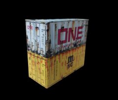 11.5x5x5.5 cm. MSC Konteyner Formunda Metal Organizer Modeli