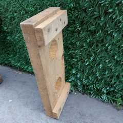 43x19x7.5 CM Orjinal Ahşap Mühimmat Sandığı Parçası