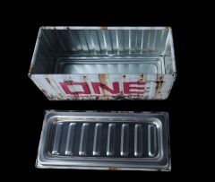 11.5x5x5.5 cm. ONE Konteyner Formunda Metal Organizer Modeli