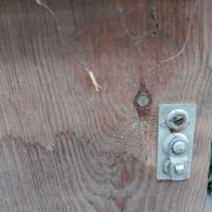 36x45x4 CM Orjinal Ahşap Mühimmat Sandığı Parçası