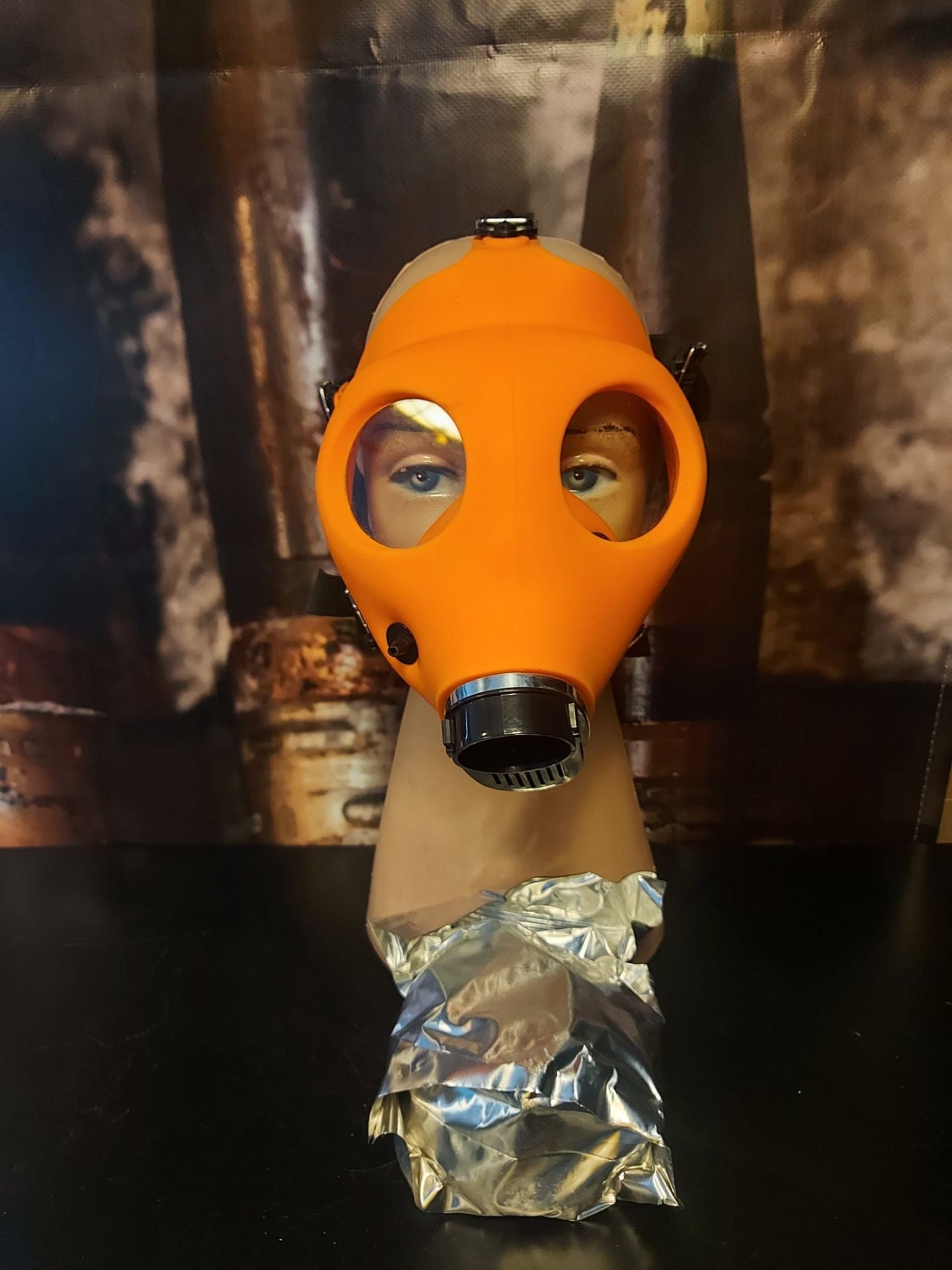 Turuncu Model Gaz Maskesi +D12  KBRN Filitre (Sıfır Ürün)